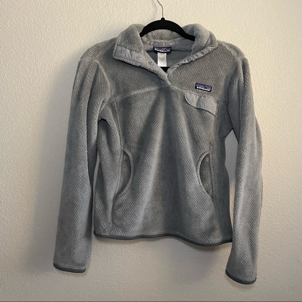 Patagonia Grey Snap-T Fleece Pullover - Picture 1 of 4